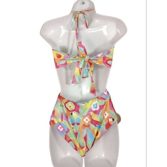NWOT full piece bathing suit , multi colored size S - Picture 2 of 5